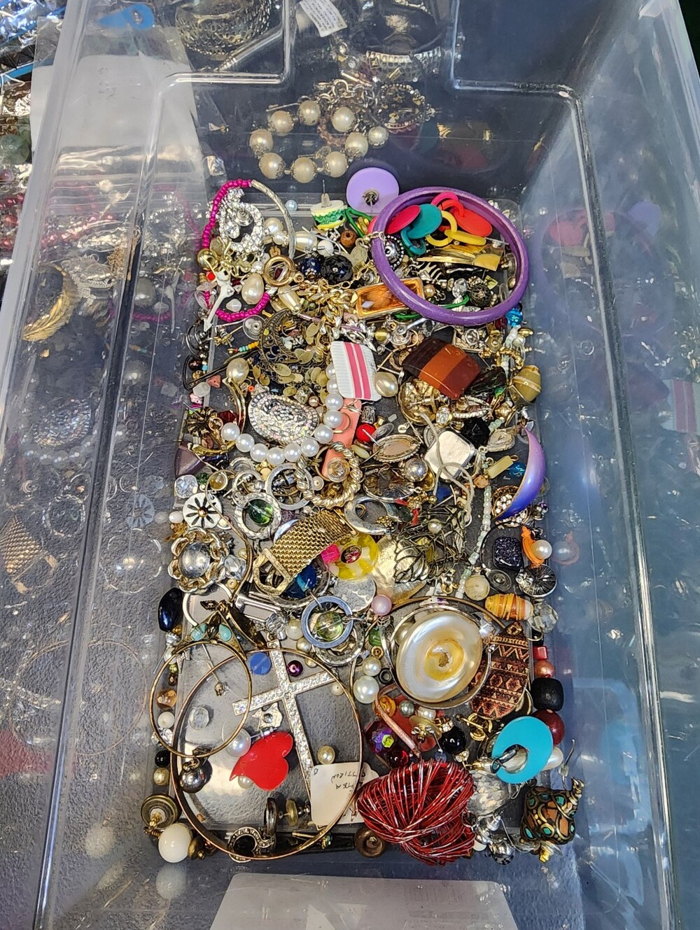 1lb Mixed Jewelry For Crafting May Or May Not Have Matches